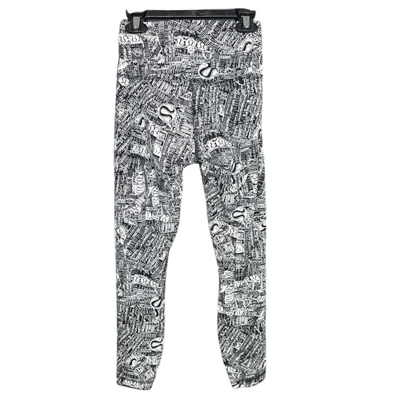 Lululemon Wunder Train High-Rise Tight 25" - Tear It Up Alpine White Black - Picture 3 of 6